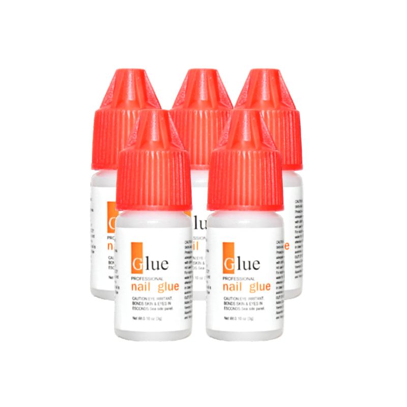 Kit de 5 unidades de pegamento para uñas Nail Glue