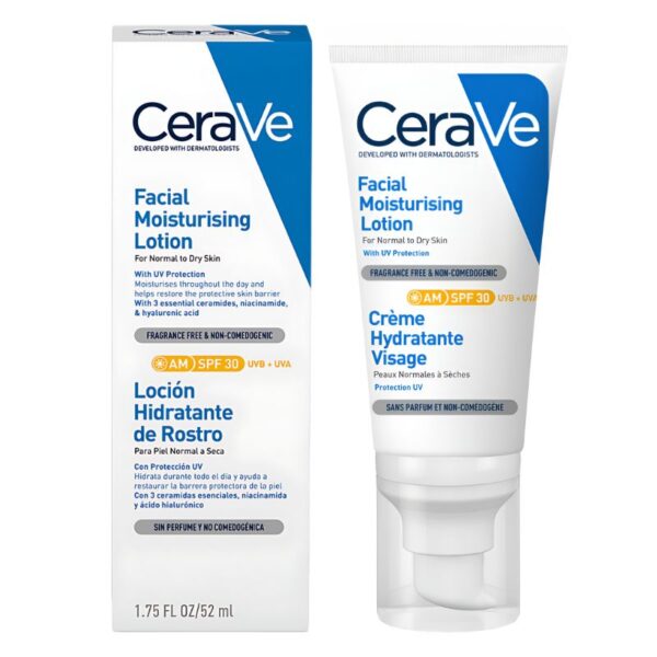 Loción hidratante facial sin aroma AM-SPF 30 - Cerave