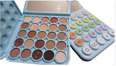 Paleta de sombras p/ojos de 25 tonos en forma calculadora Biggerbowie