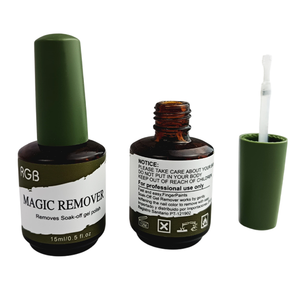 Removedor de esmalte en gel tapa verde - RGB