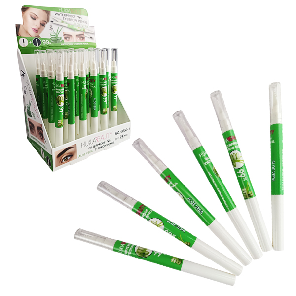 Cepillo delineador de cejas con Aloe Vera a prueba de agua HUXIABEAUTY