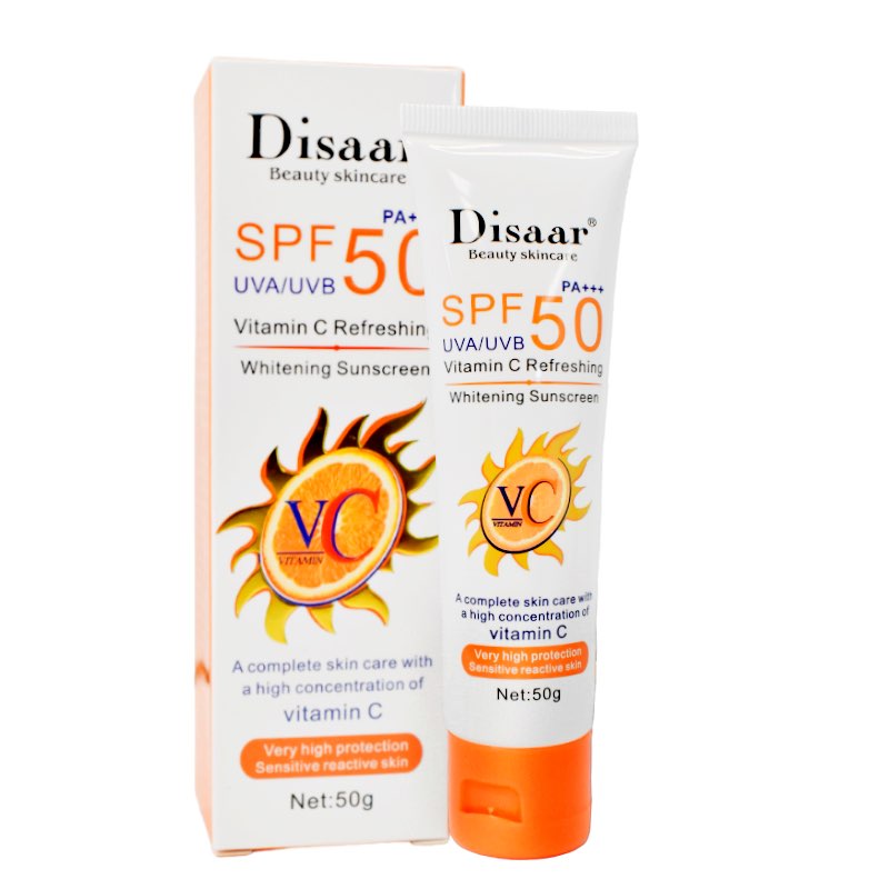 Protector solar SPF 50 con extracto de vitamina C