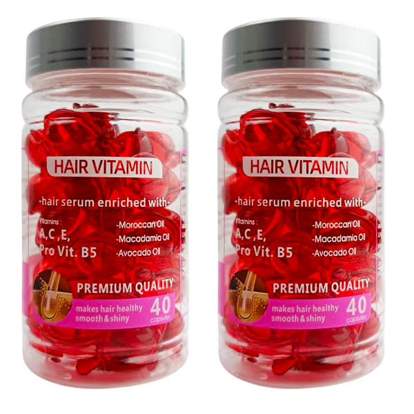 Cápsulas de aceite de tratamiento capilar con vitaminas A, C, E, Pro Vit. B5 - Hair vitamin