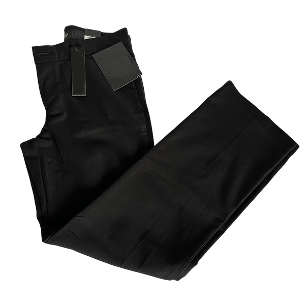 Pantalón de lona sin bolsas color negro quemado Muñeca