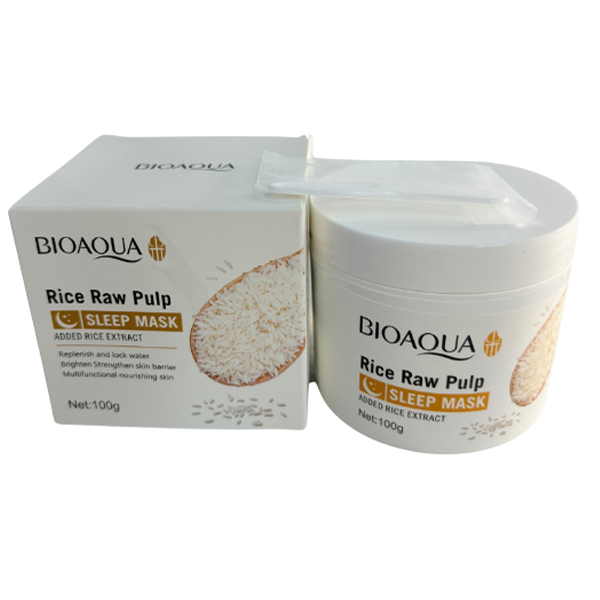 Mascarilla Facial Para Dormir con Extracto de Arroz Bioaqua