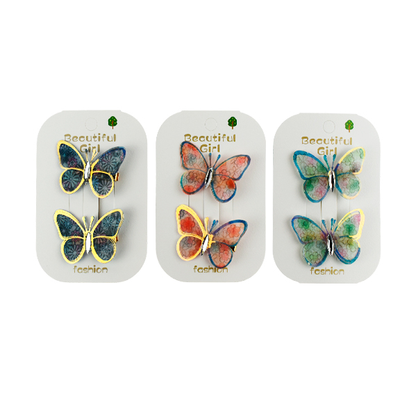 Ganchos en diseño de mariposa - Fashion