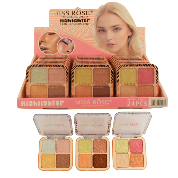 Paleta de iluminadores de 4 colores - Miss Rose