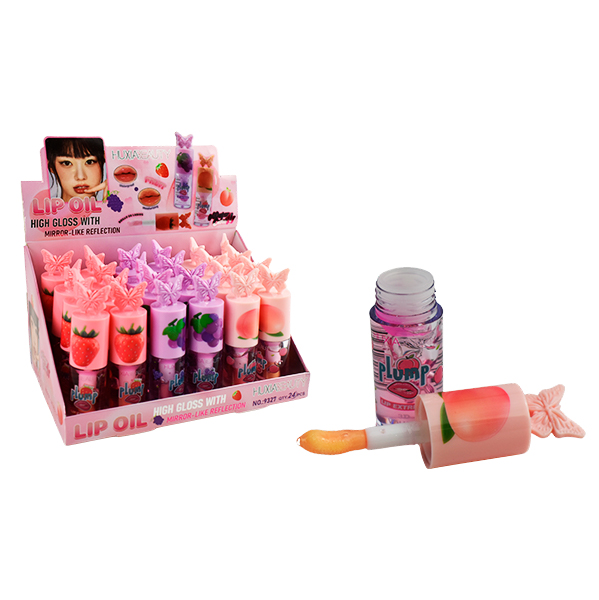 Brillo labial con diseño de tapa de mariposa - HuxiaBeauty