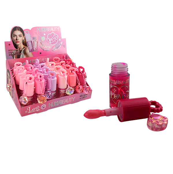 Brillo labial con llavero de patita de gato - HuxiaBeauty