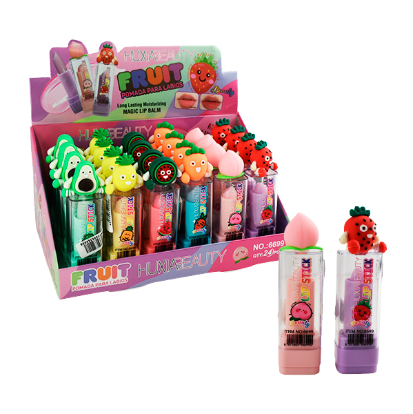 Bálsamo labial mágico  con diseño de frutas - HuxiaBeauty