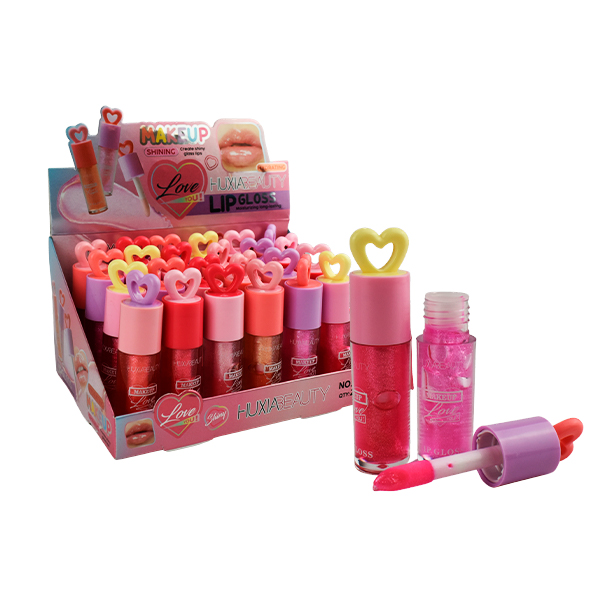 Brillo labial con diseño de corazón - HuxiaBeauty