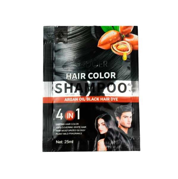Tinte para el cabello en sobre color negro - Sadoer