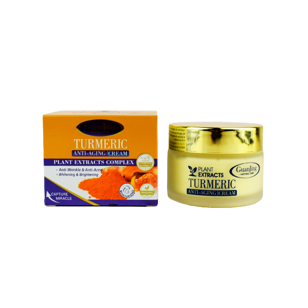 Crema facial anti edad- con cúrcuma - GuanJing