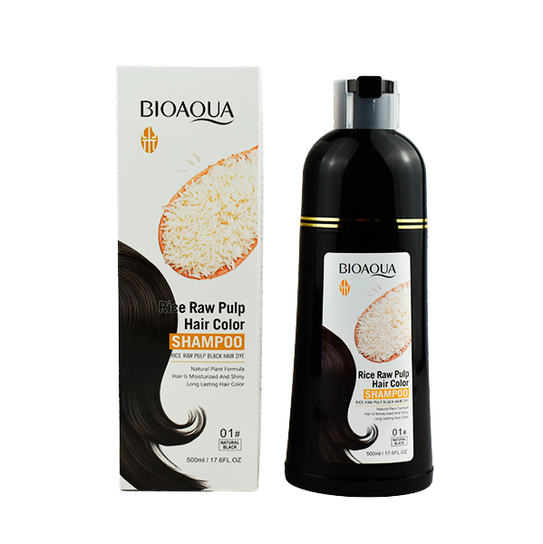 Shampoo con tinte color negro - Bioaqua