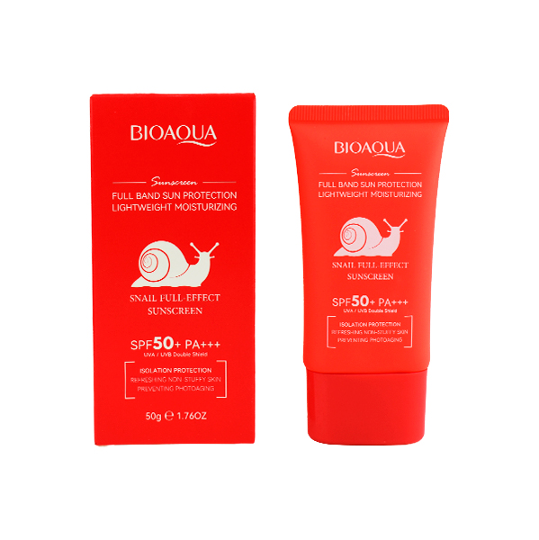 Protector solar SPF 50+ con extracto de caracol - Bioaqua