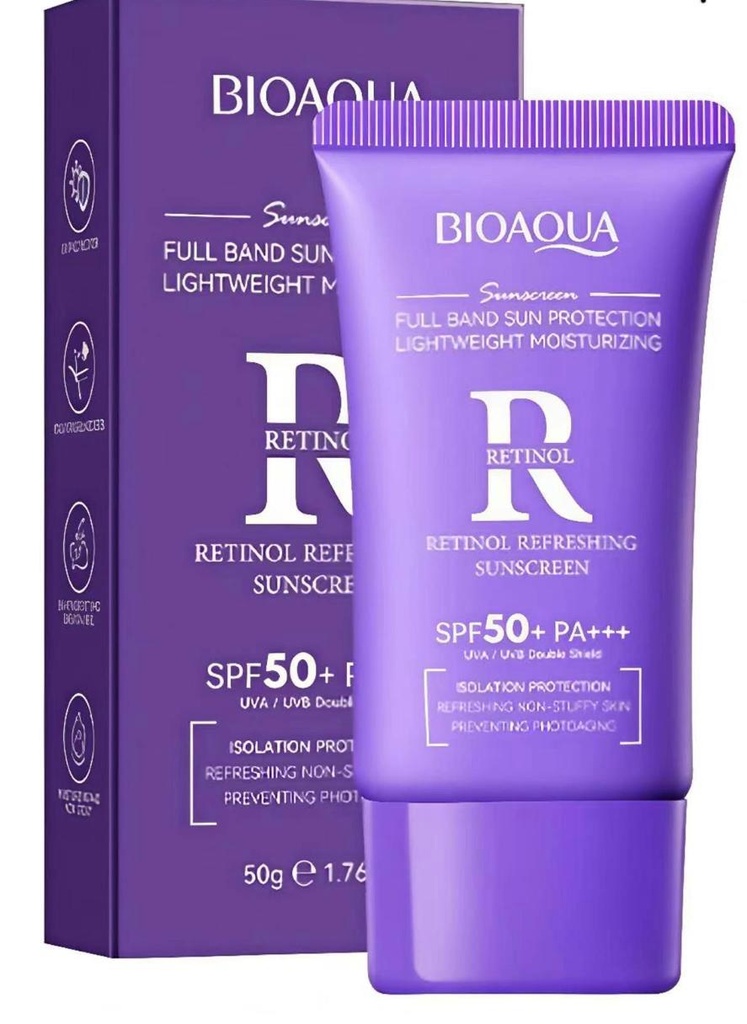 Protector solar SPF 50+ con retinol - Bioaqua