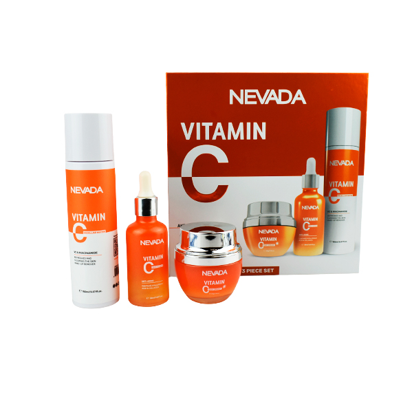 Set de skin care de 3 piezas con extracto de vitamina C - Nevada