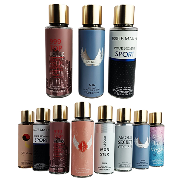 Splash para caballero en aromas diferntes de250ml de Body Philosophy