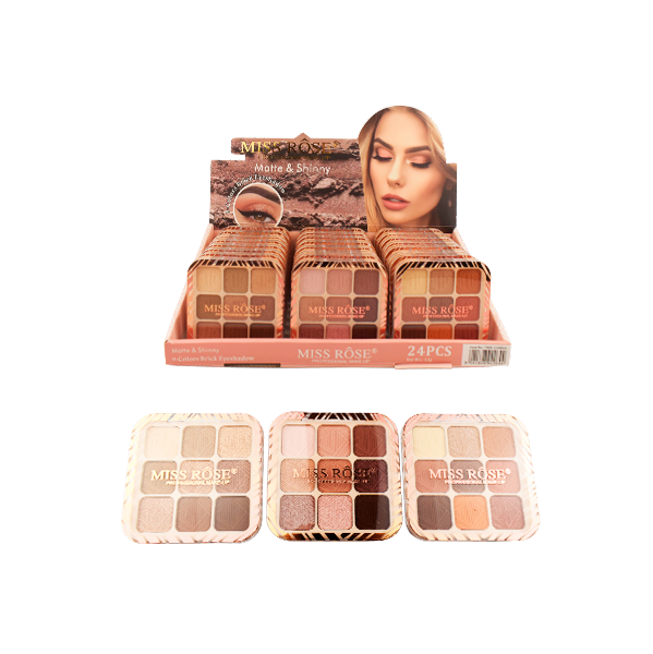 Sombras para ojos de 9 tonos - Miss Rose