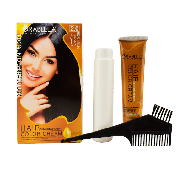 Tinte para el cabello color 2.0 negro intenso - Orabella