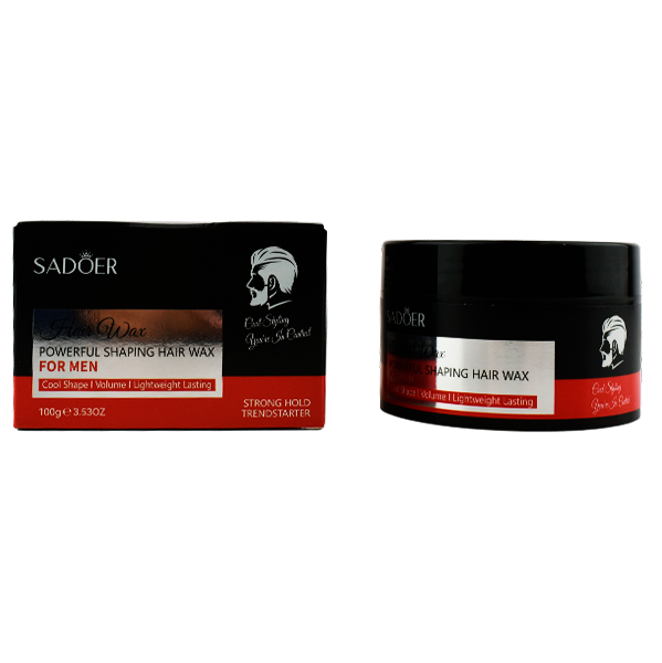 Cera fijadora de cabello para hombre empaque rojo - Sadoer