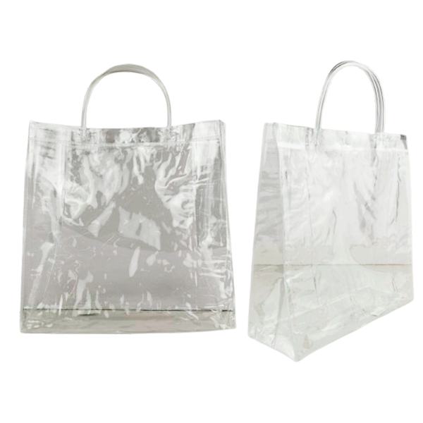 Bolsa de mano transparente grande