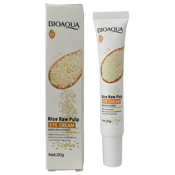 Cremas Bioaqua Para Ojeras Con Extracto De Arroz 20G Caja Blanca