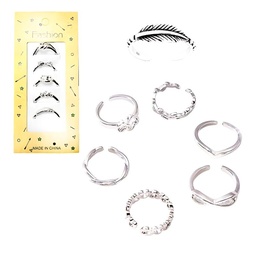 [183063] Paquete de 5 anillos Fasion Surtidos