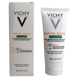 [8801655452136] Protector Solar Capital Soleil Uv Clear SPF50 Vichy 80 ML