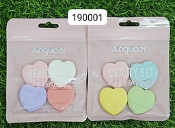 [6973578918968] Borlas para maquillaje en presentación de corazon - Anguoer